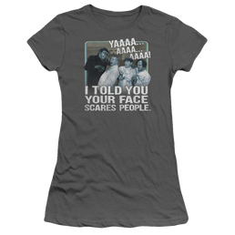 The Three Stooges Scares People Juniors T-Shirt Juniors T-Shirt The Three Stooges   