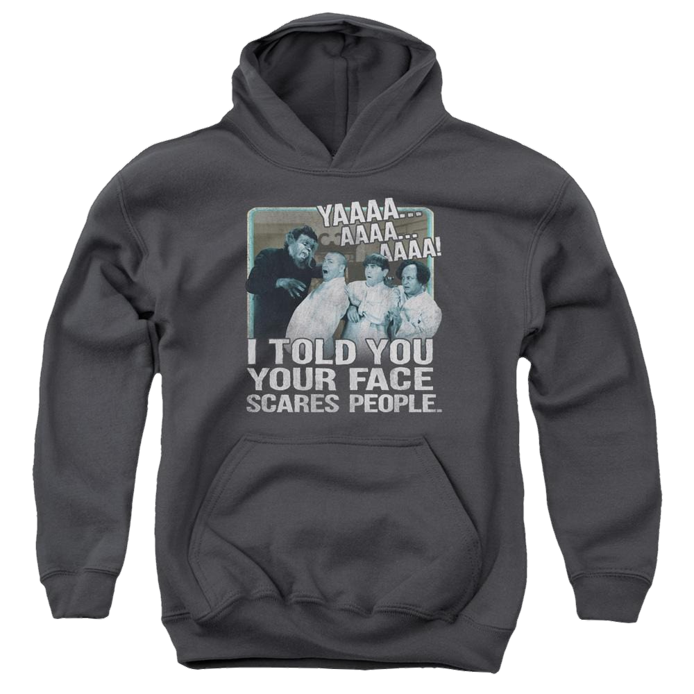 The Three Stooges Scares People Youth Hoodie (Ages 8-12) Youth Hoodie (Ages 8-12) The Three Stooges   