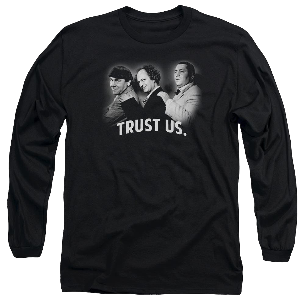 The Three Stooges Turst Us Men's Long Sleeve T-Shirt Men's Long Sleeve T-Shirt The Three Stooges   