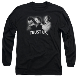 The Three Stooges Turst Us Men's Long Sleeve T-Shirt Men's Long Sleeve T-Shirt The Three Stooges   