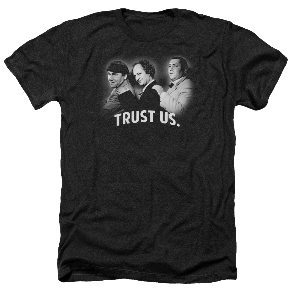 The Three Stooges Turst Us Men's Heather T-Shirt Men's Heather T-Shirt The Three Stooges   