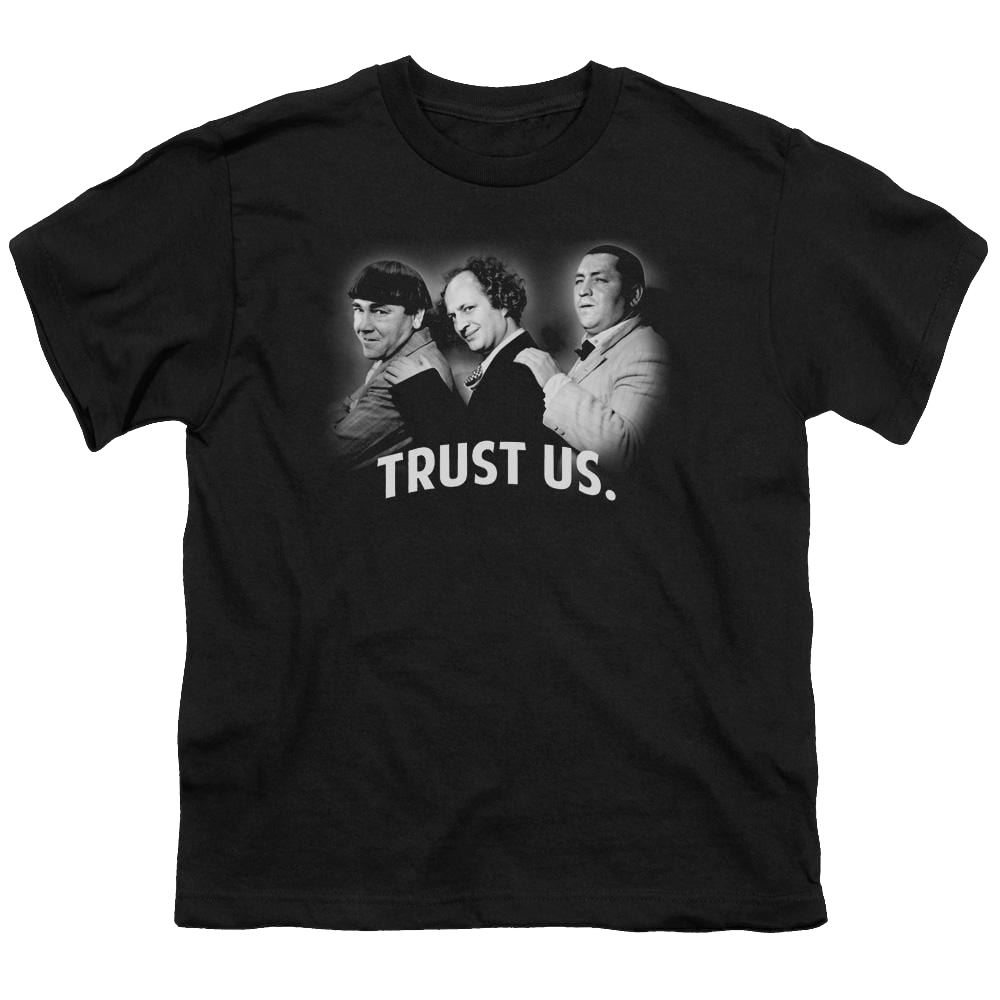 The Three Stooges Turst Us Youth T-Shirt (Ages 8-12) Youth T-Shirt (Ages 8-12) The Three Stooges   