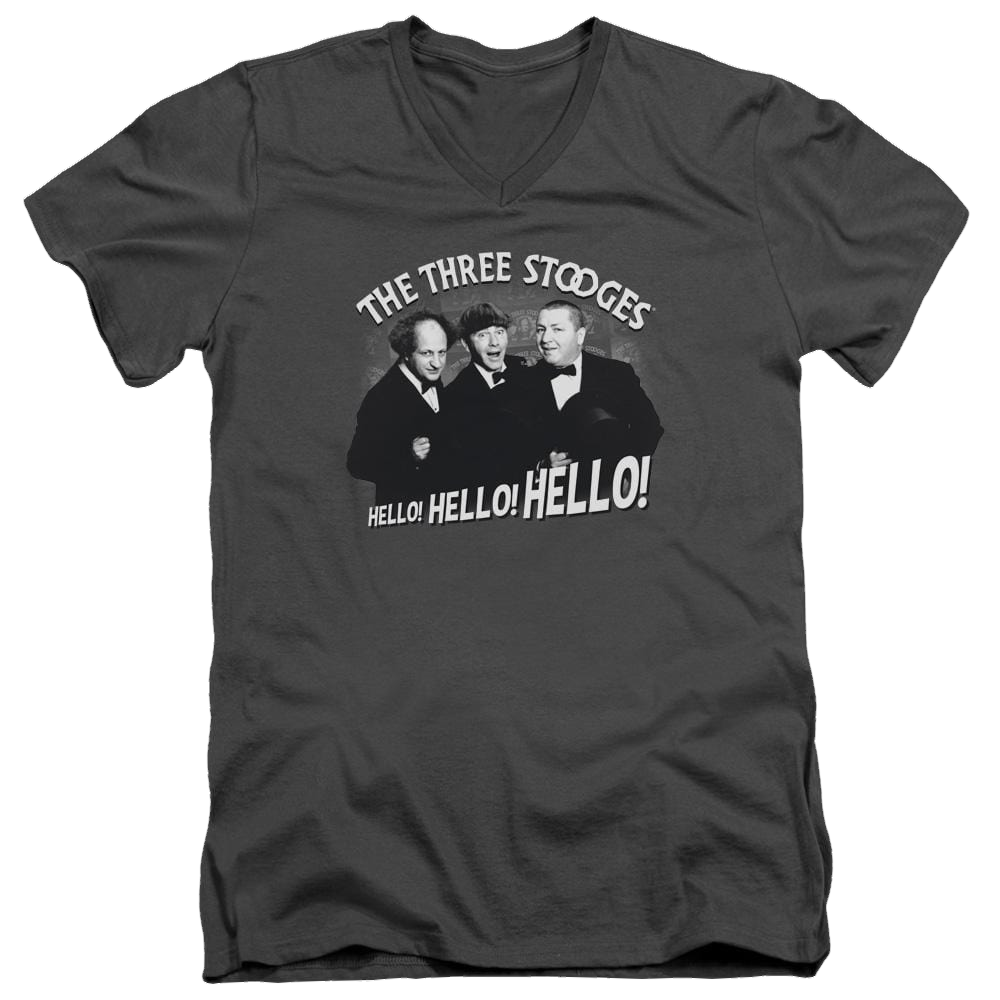 The Three Stooges Hello Again Men's V-Neck T-Shirt Men's V-Neck T-Shirt The Three Stooges   