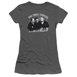 The Three Stooges Hello Again Juniors T-Shirt Juniors T-Shirt The Three Stooges   