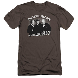 The Three Stooges Hello Again Men's Premium Slim Fit T-Shirt Men's Premium Slim Fit T-Shirt The Three Stooges   