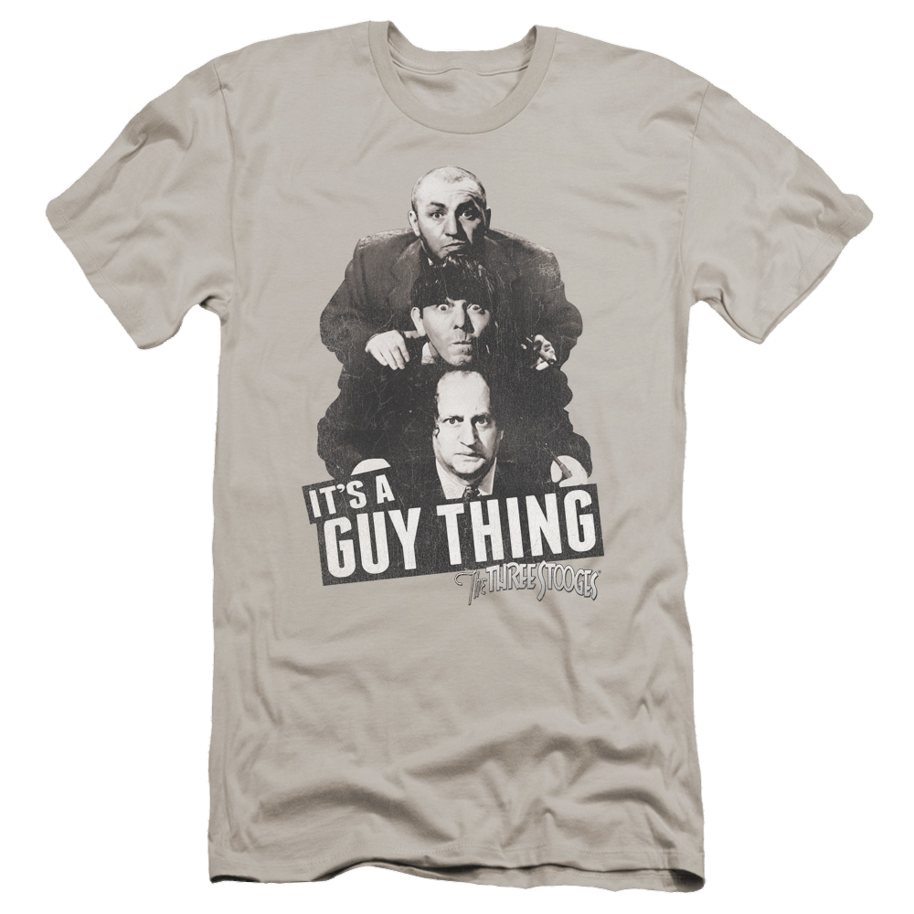 The Three Stooges Guy Thing Men's Premium Slim Fit T-Shirt Men's Premium Slim Fit T-Shirt The Three Stooges   