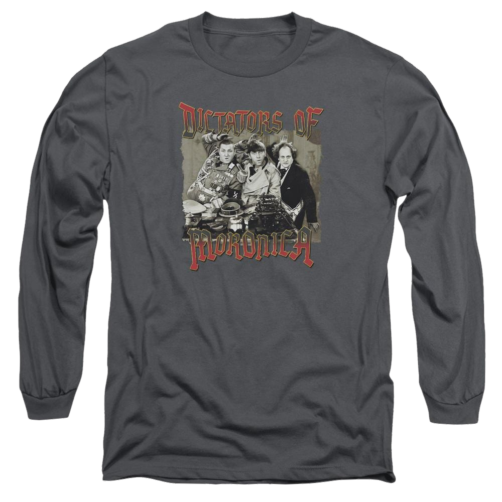 The Three Stooges Moronica Men's Long Sleeve T-Shirt Men's Long Sleeve T-Shirt The Three Stooges   