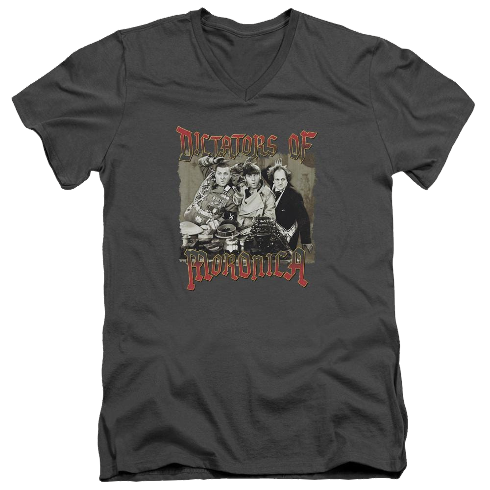 The Three Stooges Moronica Men's V-Neck T-Shirt Men's V-Neck T-Shirt The Three Stooges   