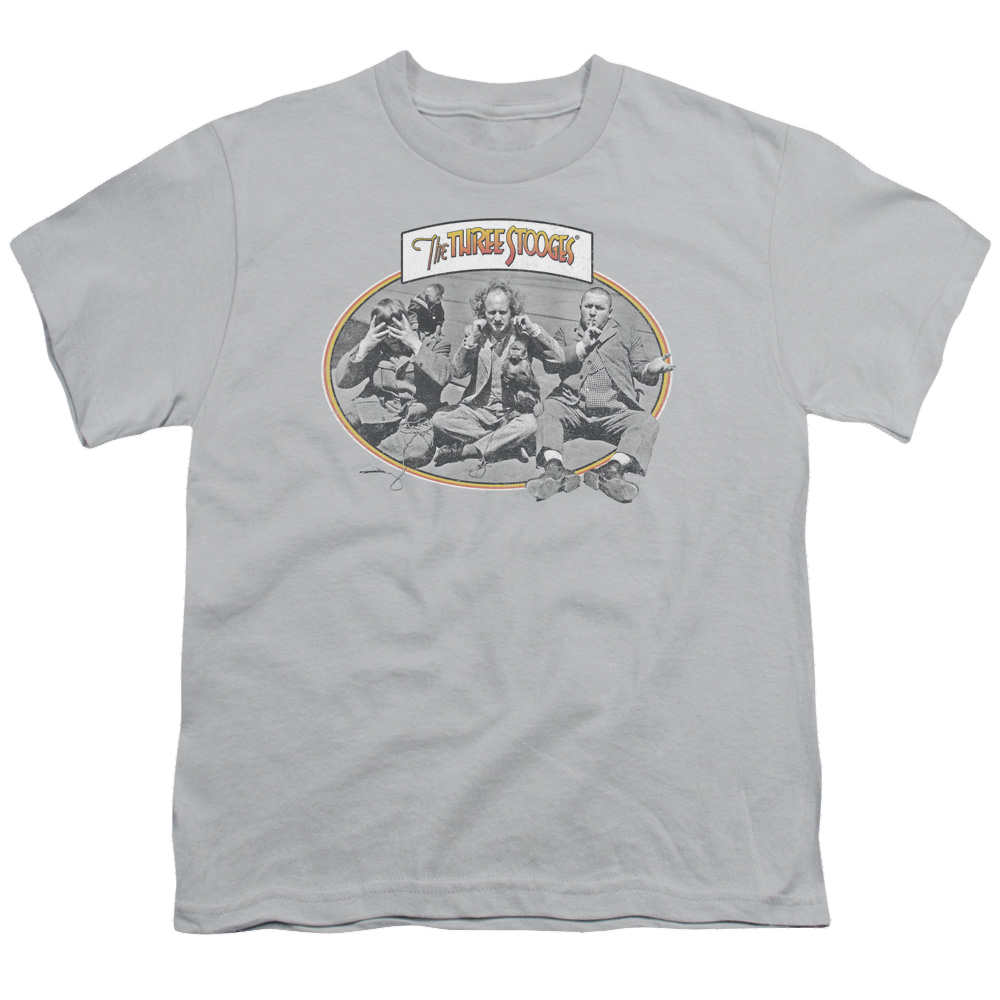 The Three Stooges Monkey See Youth T-Shirt (Ages 8-12) Youth T-Shirt (Ages 8-12) The Three Stooges   