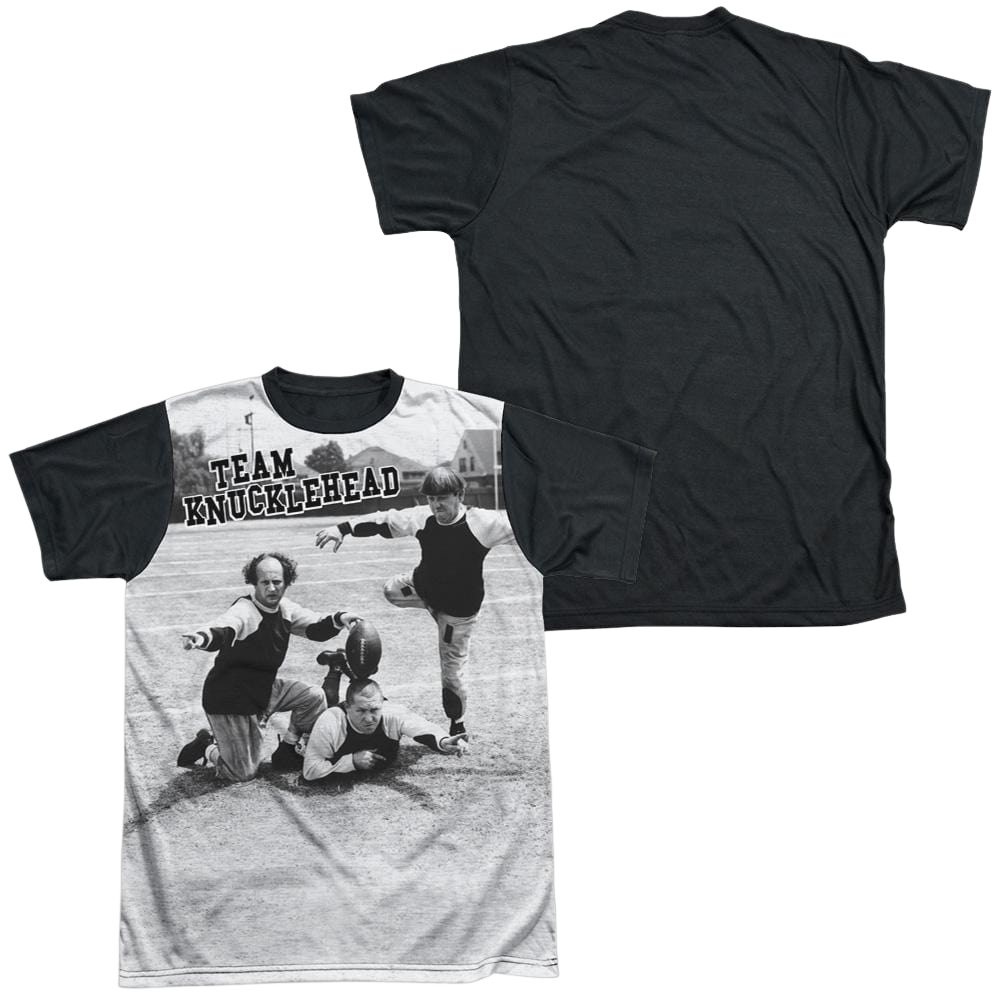 The Three Stooges Team Knucklehead Men's Black Back T-Shirt Men's Black Back T-Shirt The Three Stooges   