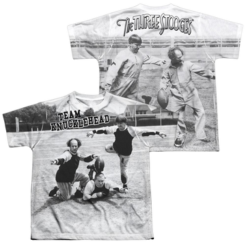 The Three Stooges Team Knucklehead youth all-over print t-shirt for ages 8 to 12