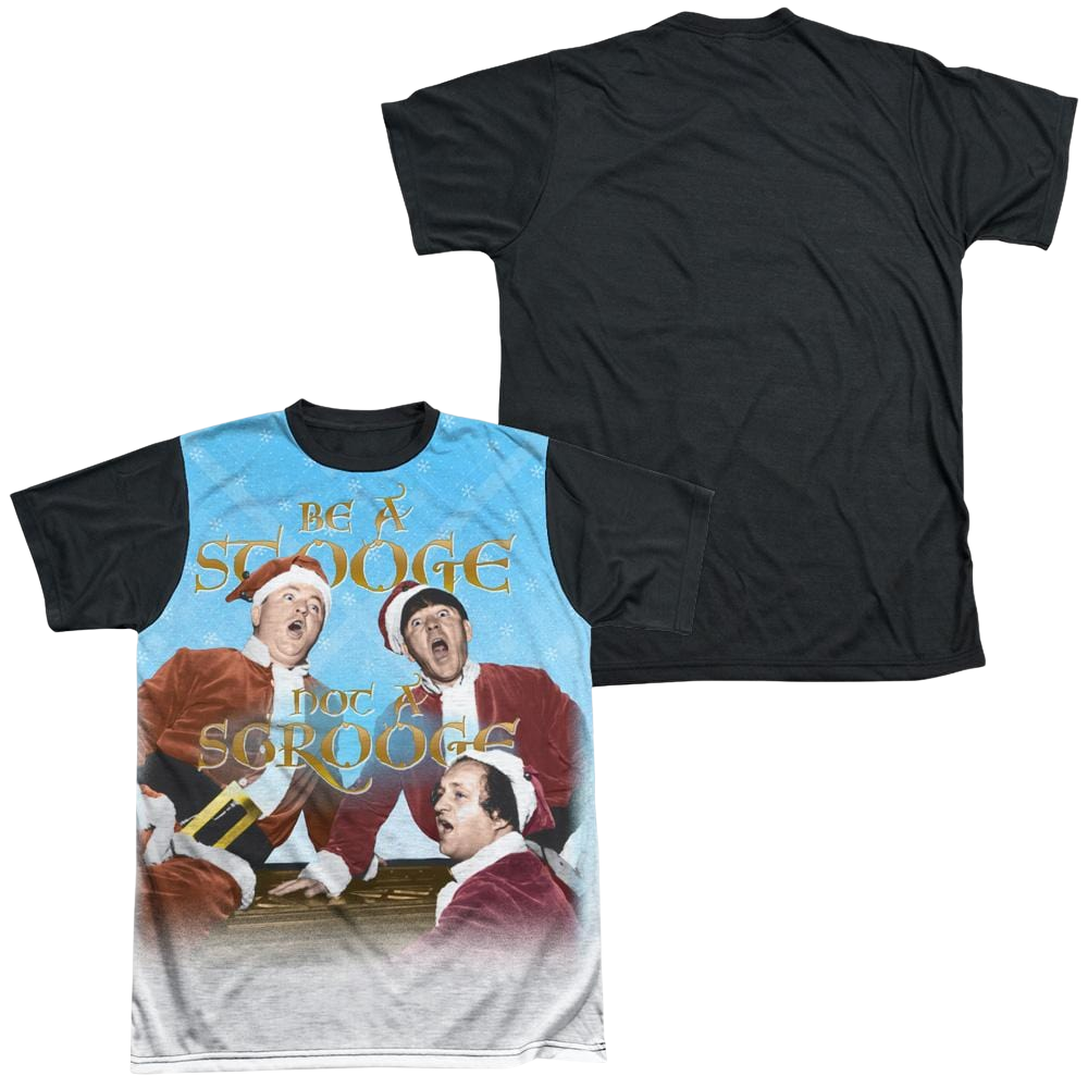 The Three Stooges Be A Stooge Men's Black Back T-Shirt Men's Black Back T-Shirt The Three Stooges   