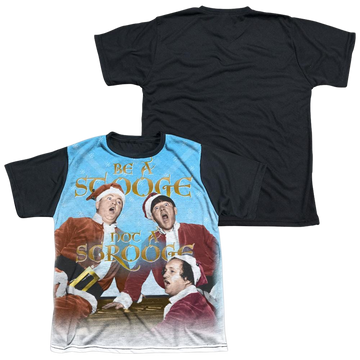 The Three Stooges Be A Stooge youth black back t-shirt for ages 8 to 12