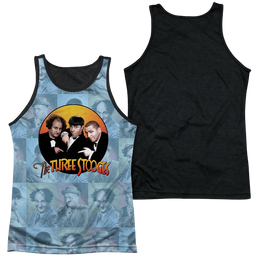 The Three Stooges Portraits Men's Black Back Tank Men's Black Back Tank The Three Stooges   