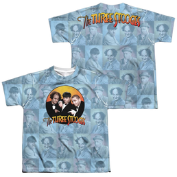The Three Stooges Portraits Youth All-Over Print T-Shirt (Ages 8-12) Youth All-Over Print T-Shirt (Ages 8-12) The Three Stooges   