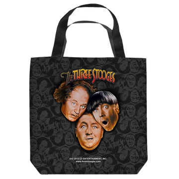 The Three Stooges Stooges All Over tote bag