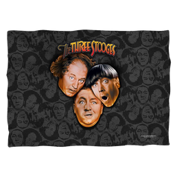 Three Stooges, The Stooges All Over (Front/Back Print) - Pillow Case Pillow Cases The Three Stooges   