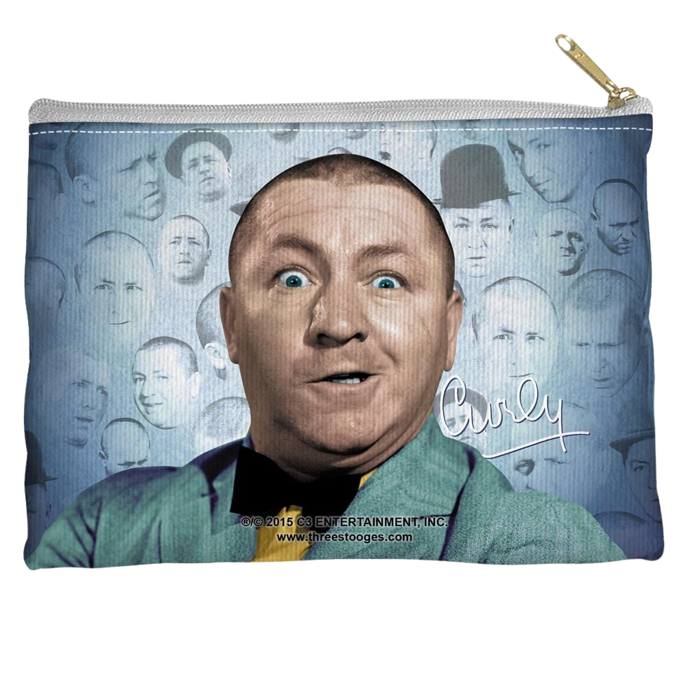 Three Stooges, The Curly Heads - Straight Bottom Accessory Pouch Straight Bottom Accessory Pouches The Three Stooges   