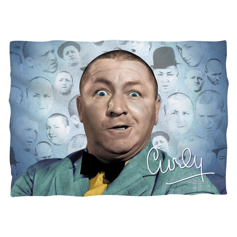 Three Stooges, The Curly Heads (Front/Back Print) - Pillow Case Pillow Cases The Three Stooges   