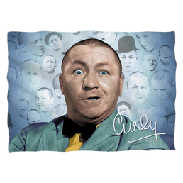 Three Stooges, The Curly Heads (Front/Back Print) - Pillow Case Pillow Cases The Three Stooges   