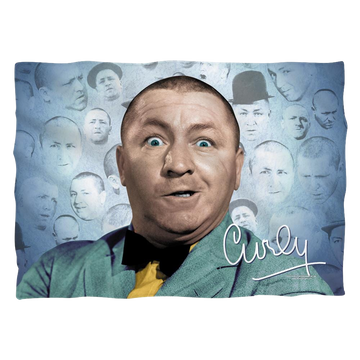 The Three Stooges Curly Heads (Front/Back Print) pillow case