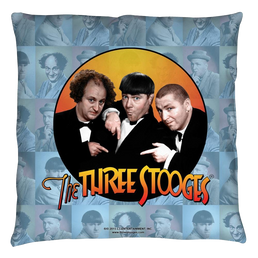 Three Stooges Portraits Throw Pillow Throw Pillows The Three Stooges   