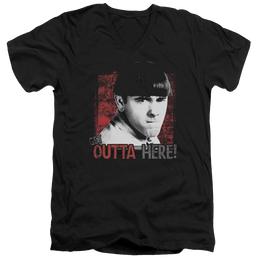 The Three Stooges Get Outta Here Men's V-Neck T-Shirt Men's V-Neck T-Shirt The Three Stooges   