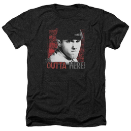 The Three Stooges Get Outta Here Men's Heather T-Shirt Men's Heather T-Shirt The Three Stooges   