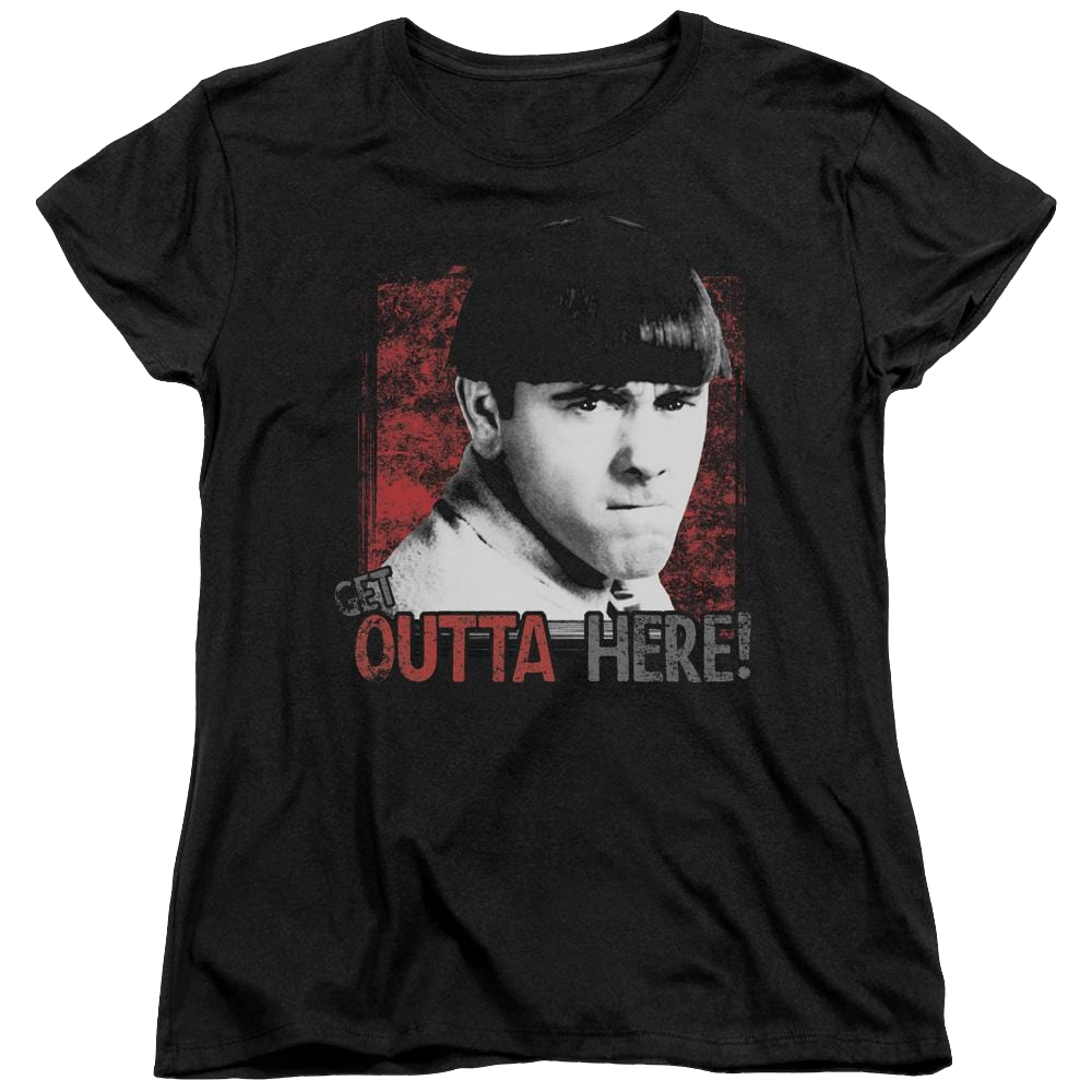 The Three Stooges Get Outta Here Women's T-Shirt Women's T-Shirt The Three Stooges   