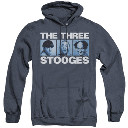 Three Stooges, The Three Squares - Heather Pullover Hoodie Heather Pullover Hoodie The Three Stooges   