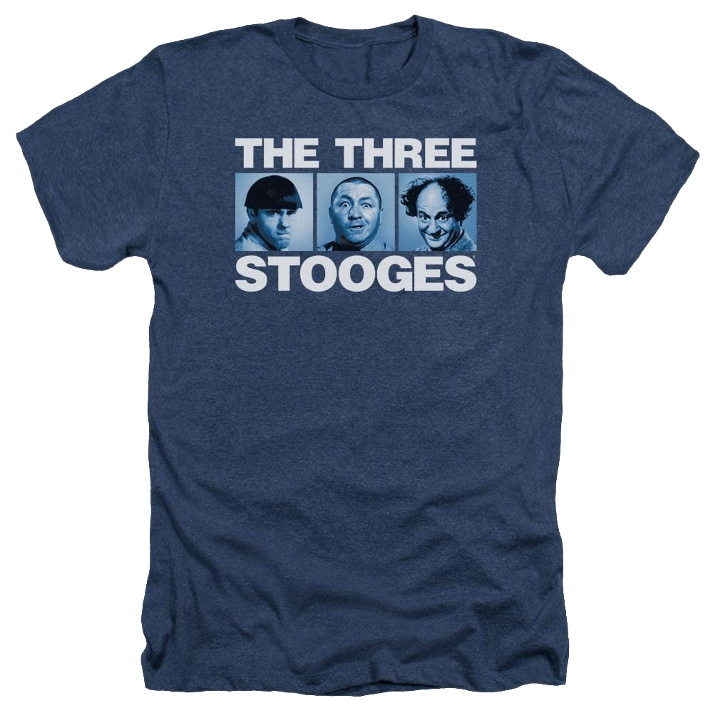 The Three Stooges Three Squares Men's Heather T-Shirt Men's Heather T-Shirt The Three Stooges   
