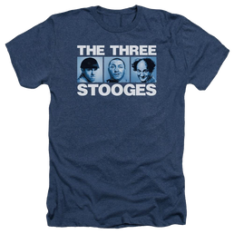 The Three Stooges Three Squares Men's Heather T-Shirt Men's Heather T-Shirt The Three Stooges   
