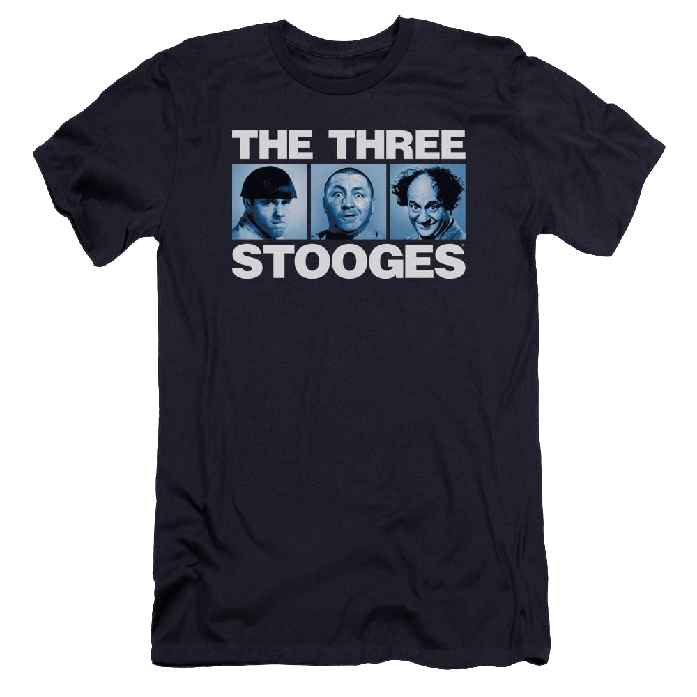 The Three Stooges Three Squares Men's Premium Slim Fit T-Shirt Men's Premium Slim Fit T-Shirt The Three Stooges   