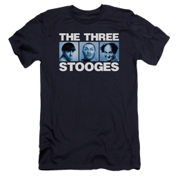 The Three Stooges Three Squares Men's Premium Slim Fit T-Shirt Men's Premium Slim Fit T-Shirt The Three Stooges   