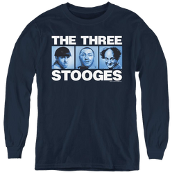 Three Stooges, The Three Squares - Youth Long Sleeve T-Shirt Youth Long Sleeve T-Shirt The Three Stooges   