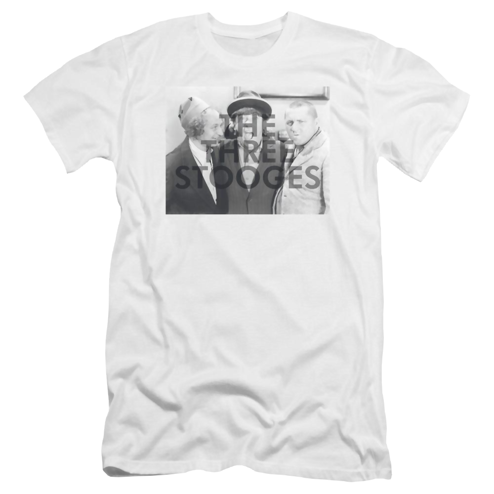 The Three Stooges Cutoff Men's Premium Slim Fit T-Shirt Men's Premium Slim Fit T-Shirt The Three Stooges   