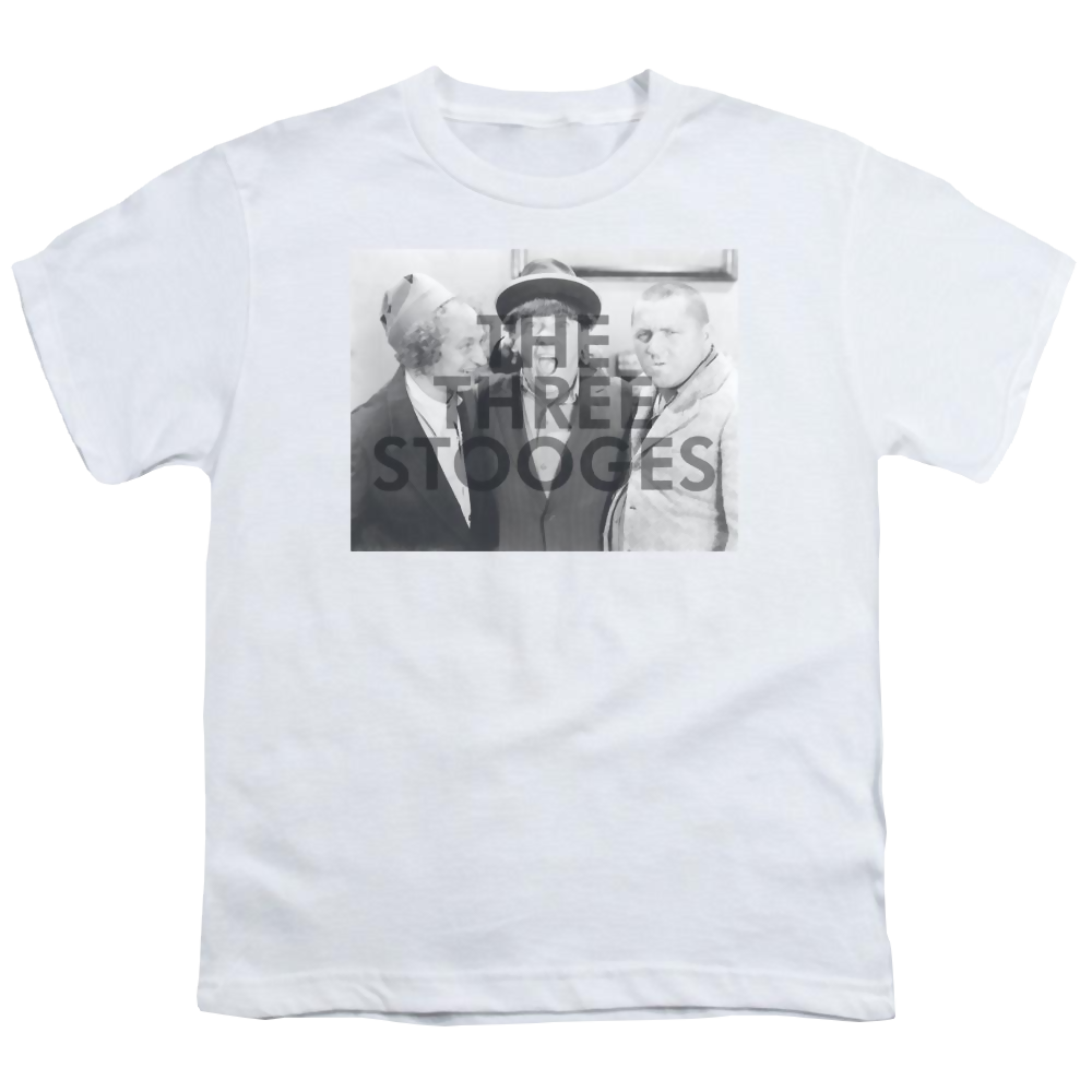 The Three Stooges Cutoff Youth T-Shirt (Ages 8-12) Youth T-Shirt (Ages 8-12) The Three Stooges   