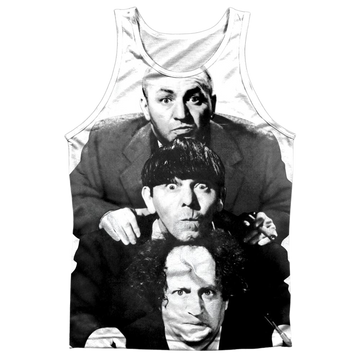 The Three Stooges Three Stacked men's all-over print tank