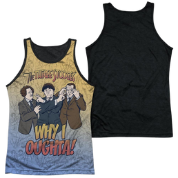 The Three Stooges Why I Oughta Men's Black Back Tank Men's Black Back Tank The Three Stooges   