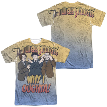 The Three Stooges Why I Oughta men's all-over print t-shirt