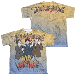 The Three Stooges Why I Oughta Youth All-Over Print T-Shirt (Ages 8-12) Youth All-Over Print T-Shirt (Ages 8-12) The Three Stooges   