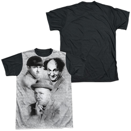 The Three Stooges Signature Men's Black Back T-Shirt Men's Black Back T-Shirt The Three Stooges   
