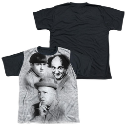 The Three Stooges Signature Youth Black Back T-Shirt (Ages 8-12) Youth Black Back T-Shirt (Ages 8-12) The Three Stooges   