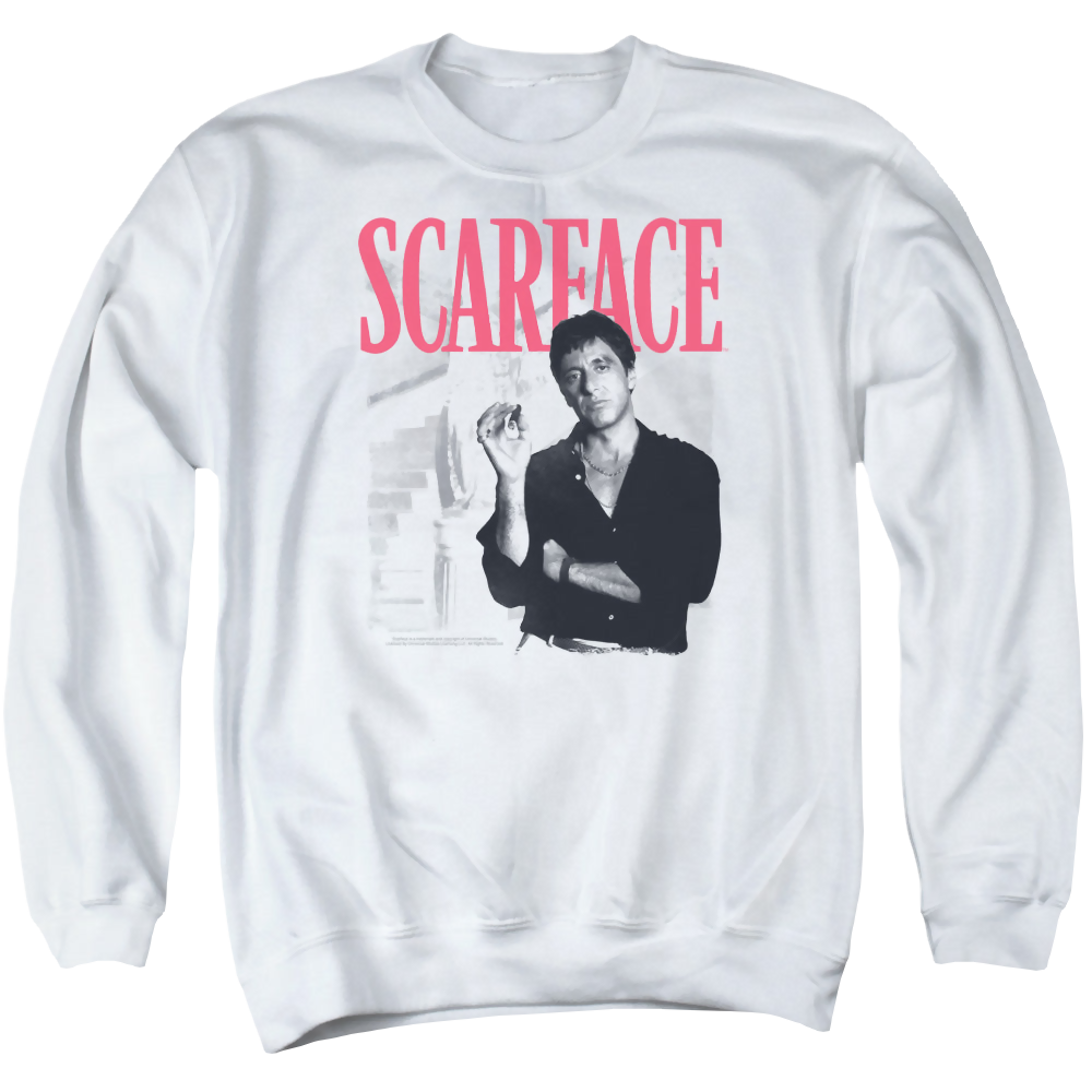 Scarface Stairway - Men's Crewneck Sweatshirt Men's Crewneck Sweatshirt Scarface   