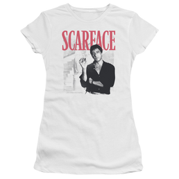 Scarface Stairway - Juniors T-Shirt Juniors T-Shirt Scarface   