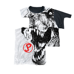 Jurassic Park T Rex Head - Youth Black Back T-Shirt Youth Black Back T-Shirt (Ages 8-12) Jurassic Park   