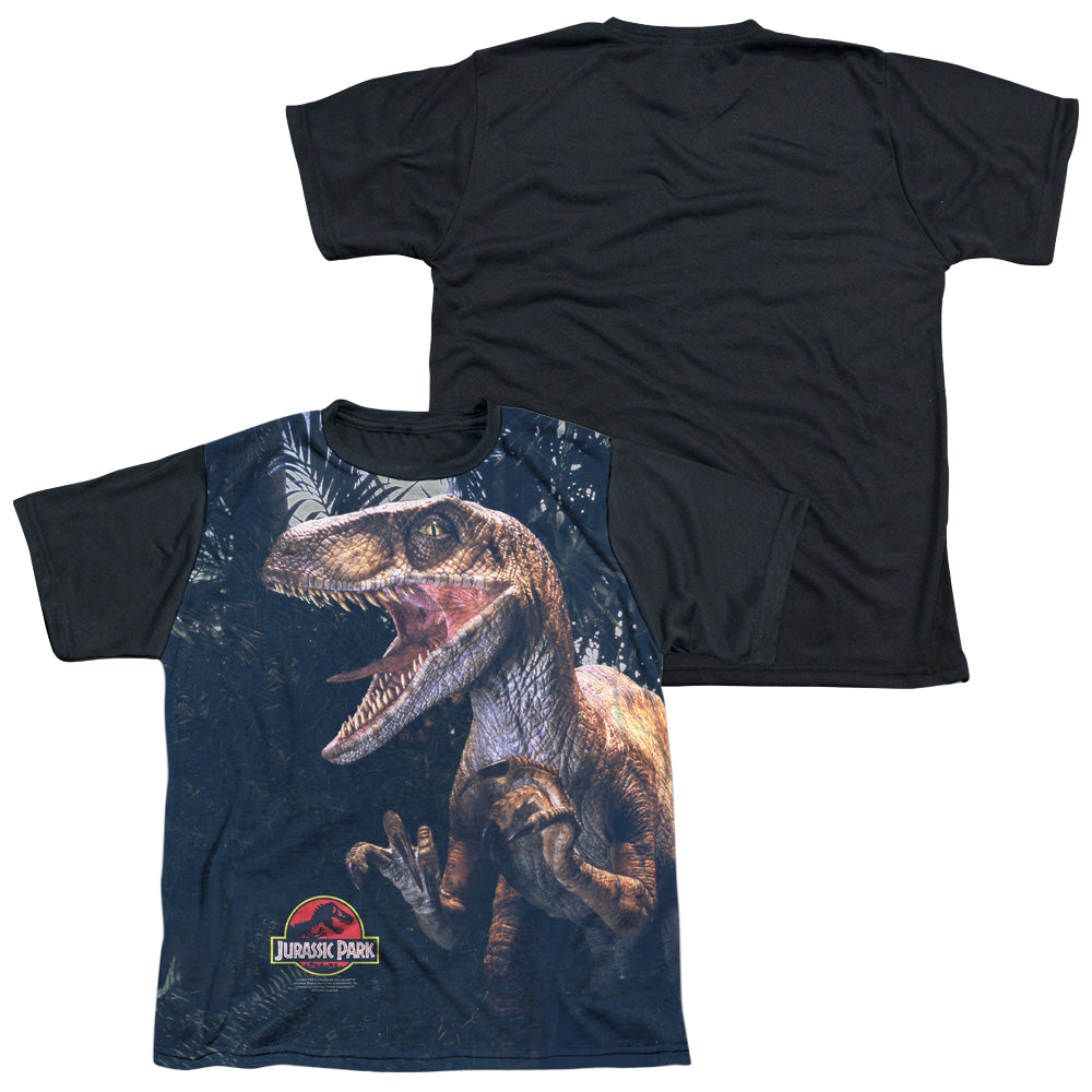 Jurassic Park Raptors - Youth Black Back T-Shirt Youth Black Back T-Shirt (Ages 8-12) Jurassic Park   
