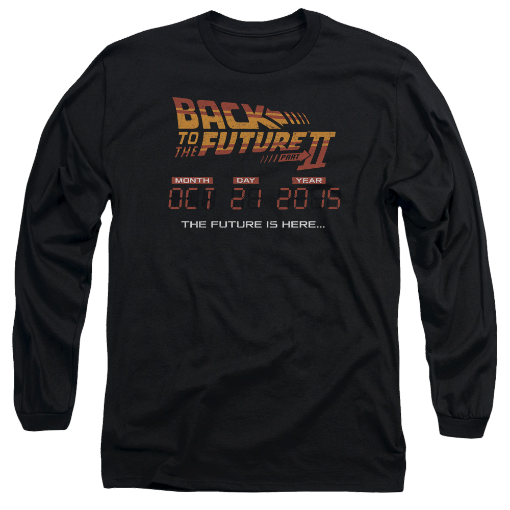 Back to the Future Trilogy Future Is Here - Men's Long Sleeve T-Shirt Men's Long Sleeve T-Shirt Back to the Future   