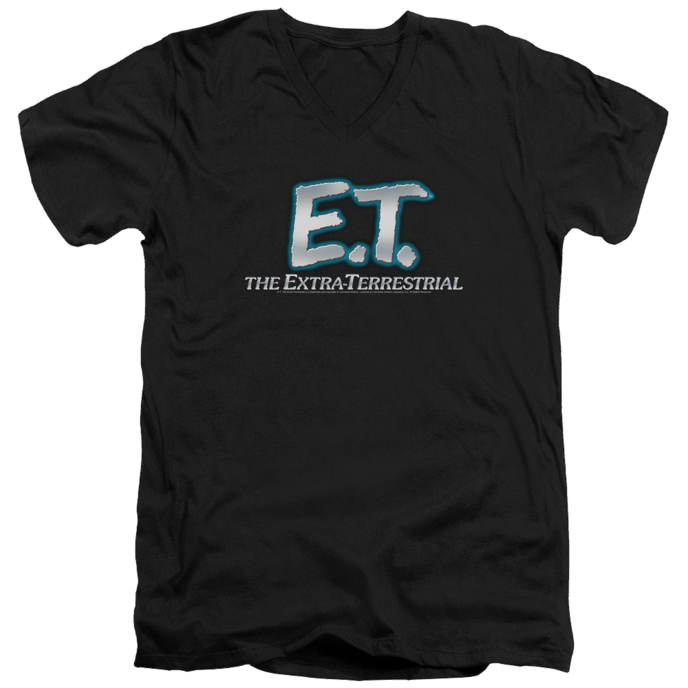 E.T. Logo - Men's V-Neck T-Shirt Men's V-Neck T-Shirt E.T.   