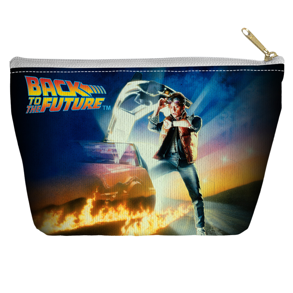 Back To The Future - Bttf Poster Tapered Bottom Pouch T Bottom Accessory Pouches Back to the Future   